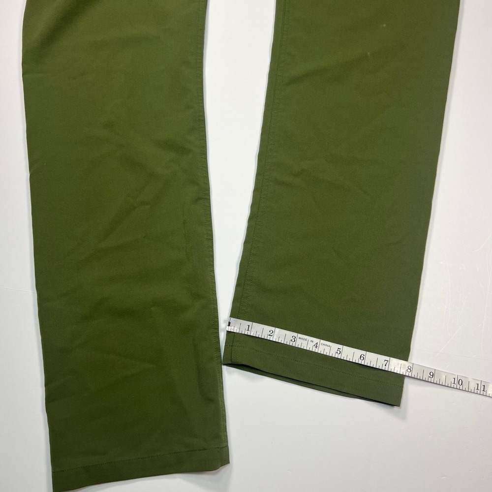 FIGS Scrub Pants Women XS Olive Green Straight Leg Red Drawstring - Picture 9 of 10